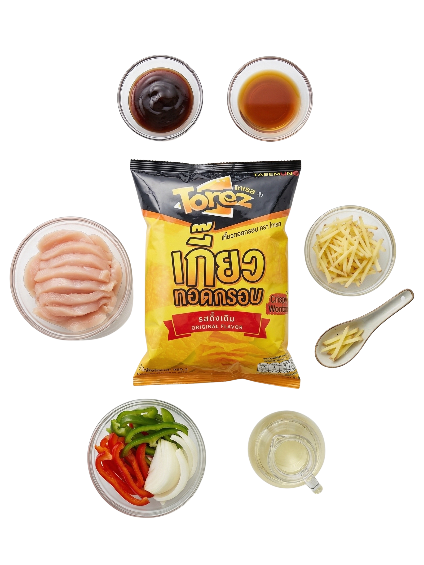 Torez Crispy Chicken Ginger Stir-Fry Ingredients